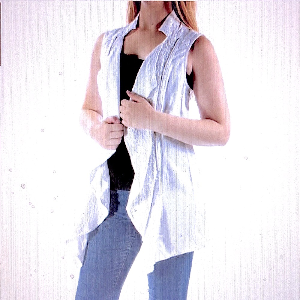 Inc International Concepts Women’s Linen Lace Open Cardigan Vest Sz 2X